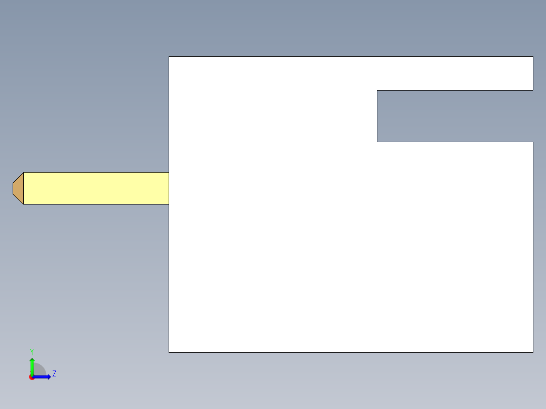 元器件3D封装JST 2.54x5P74左视图