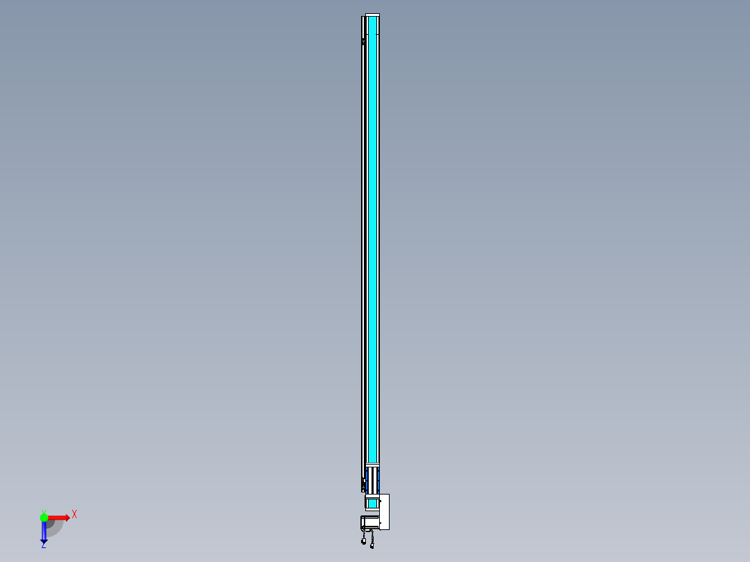 威洛博LB.GB同步带传动--欧规系列LB6A-L65-S2000-BL俯视图