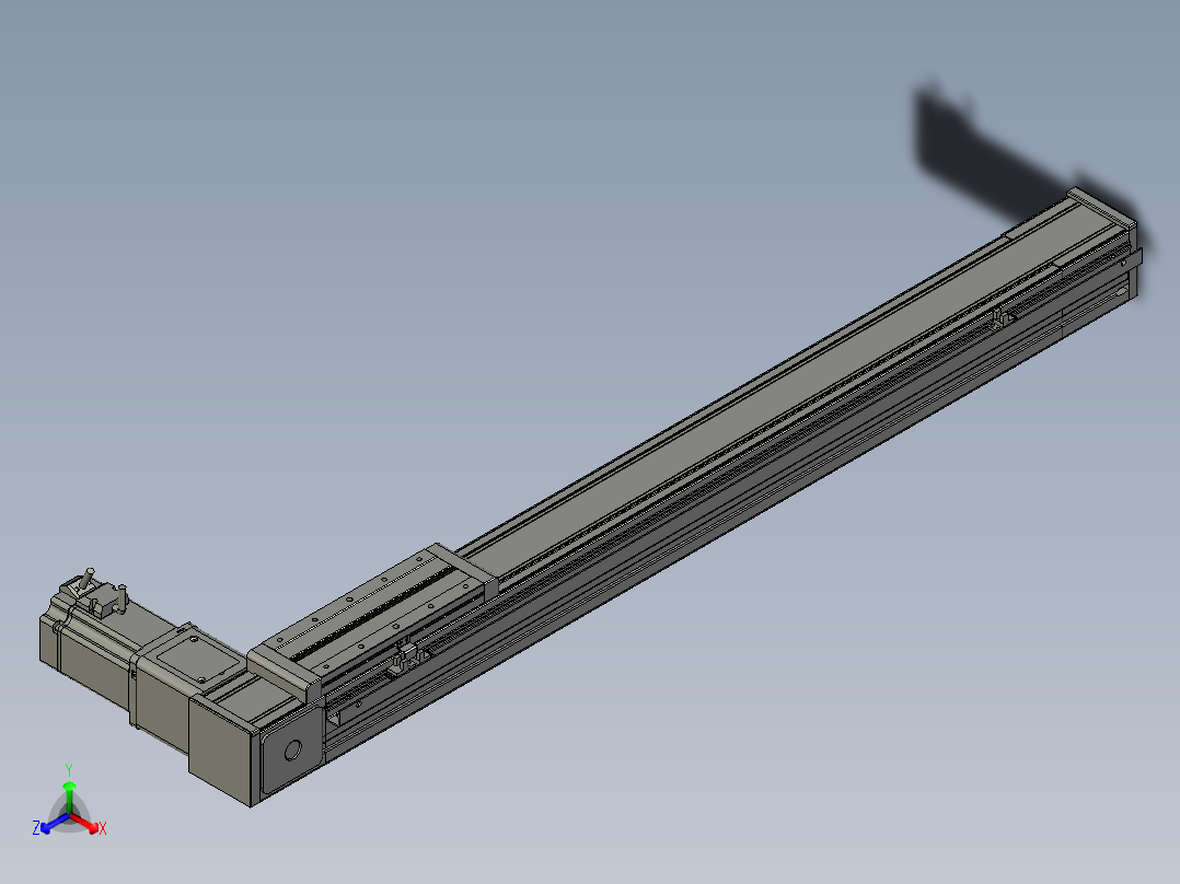 欧规系列-LB8-L150-S750-BR-ZP75-C3正等轴测图