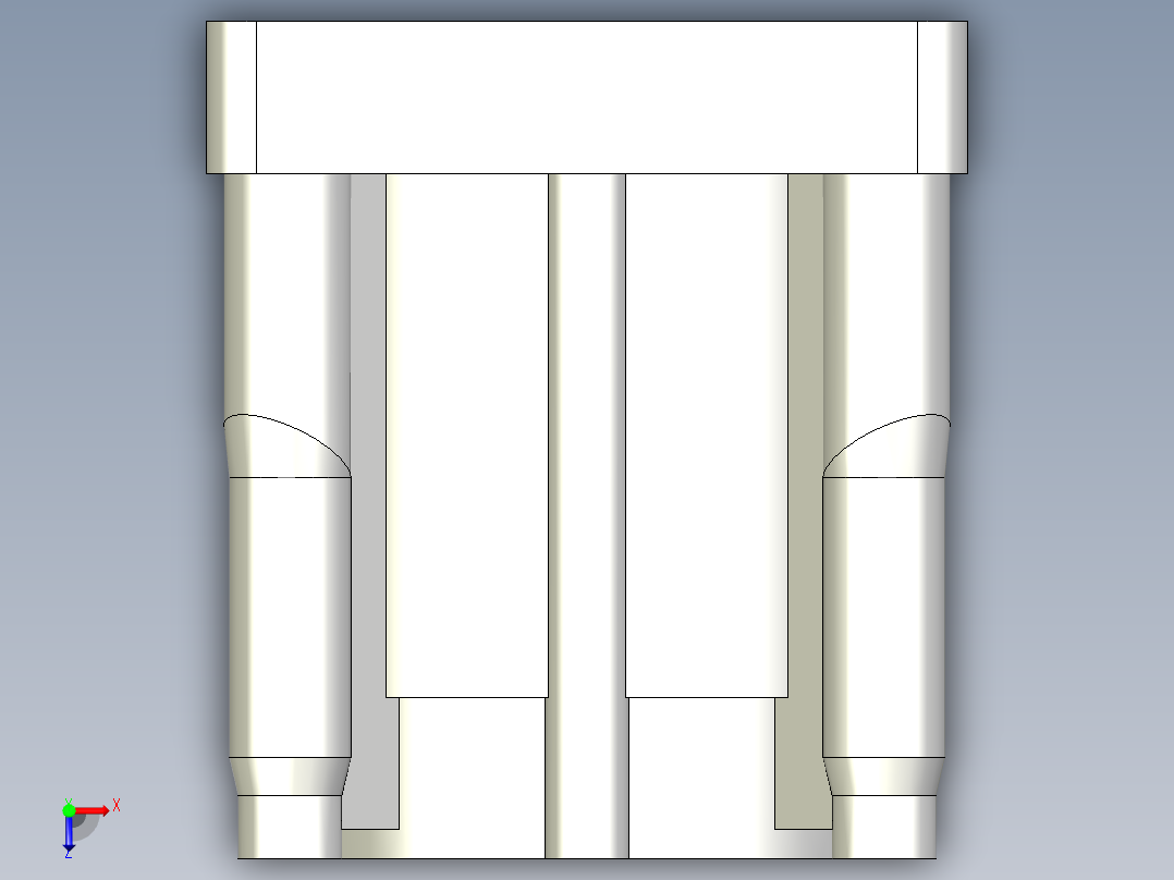 連結襯套180,NDQ-3D多系列多零件图纸模型俯视图