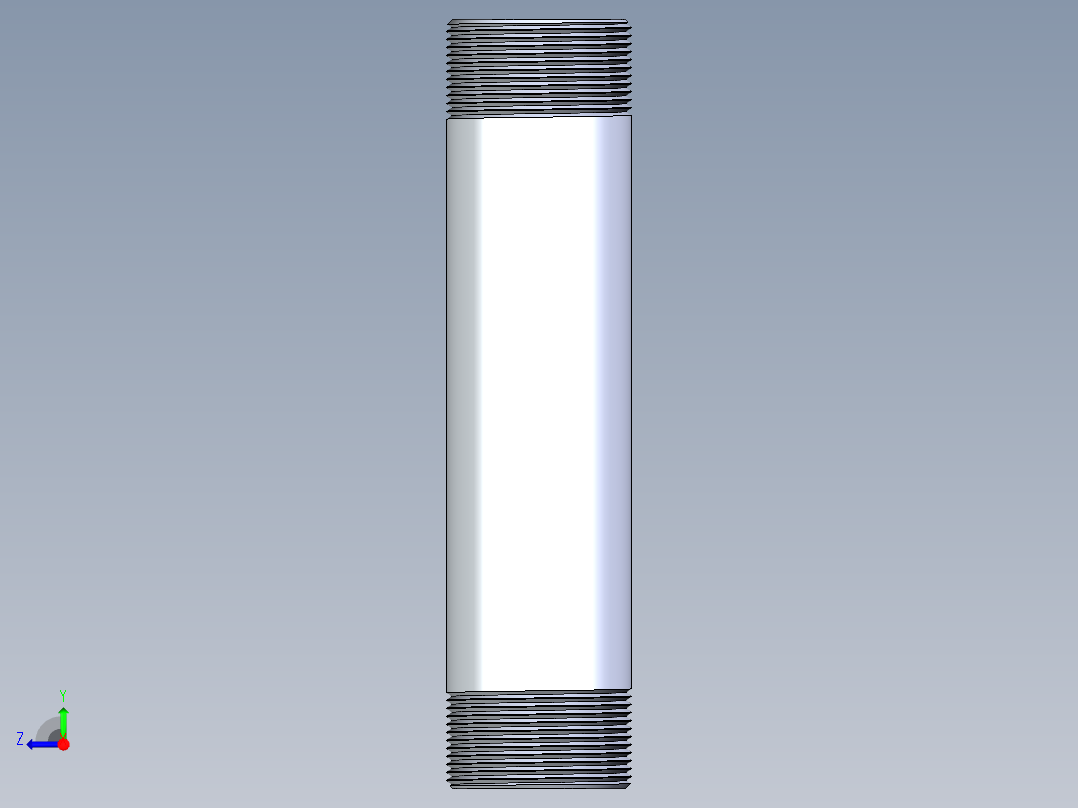 聚氯乙烯配件33-Sch80_Nipple_MPTxMPT_861-300_2.5in x 12in右视图