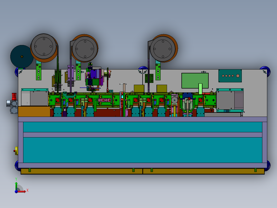 assembly machine前视图