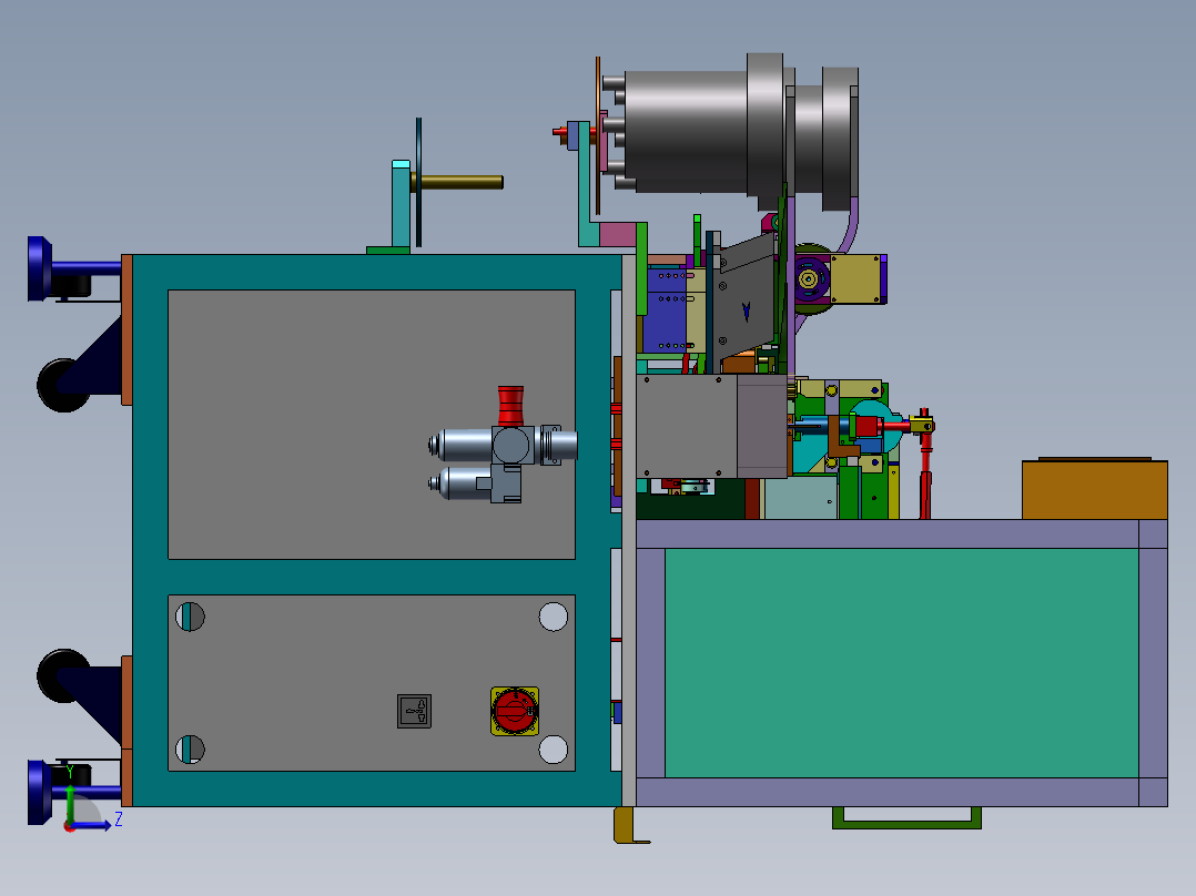 assembly machine左视图