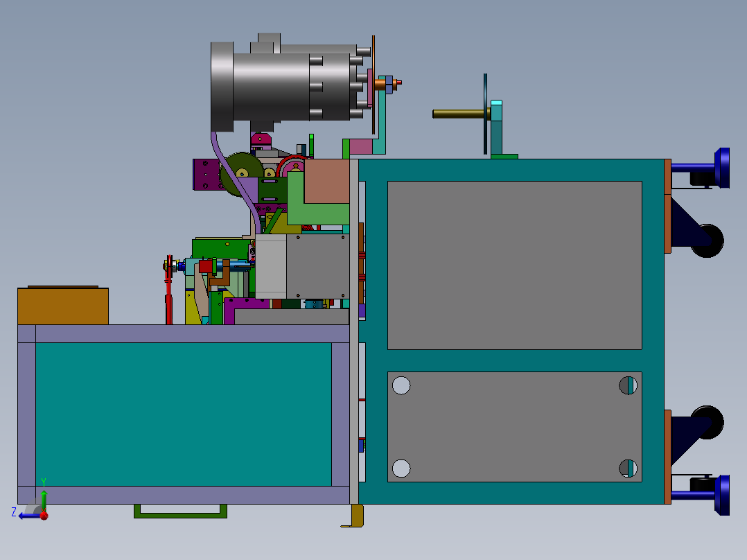 assembly machine右视图