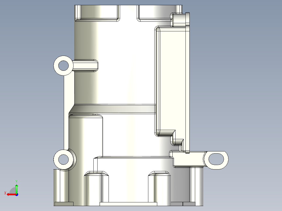 漩涡空压机装配后视图
