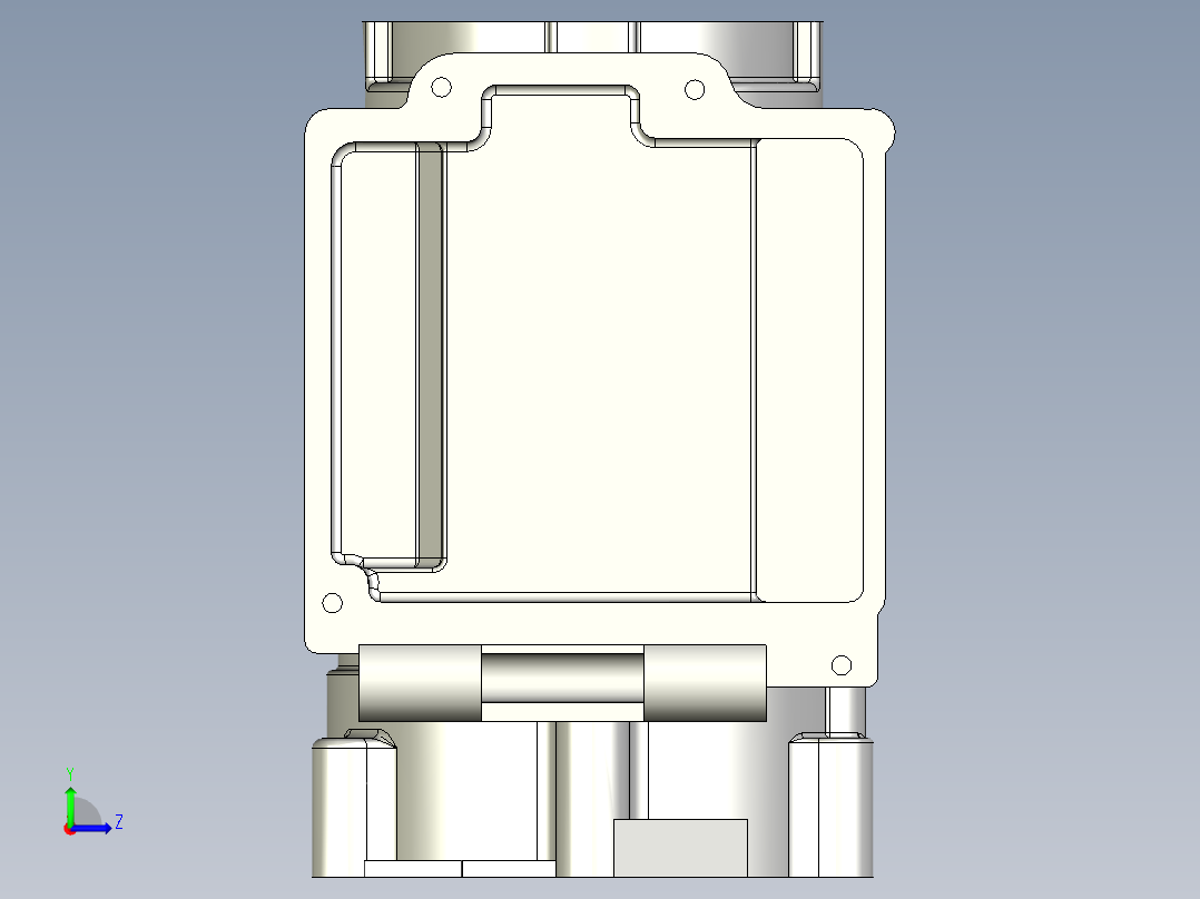 漩涡空压机装配左视图