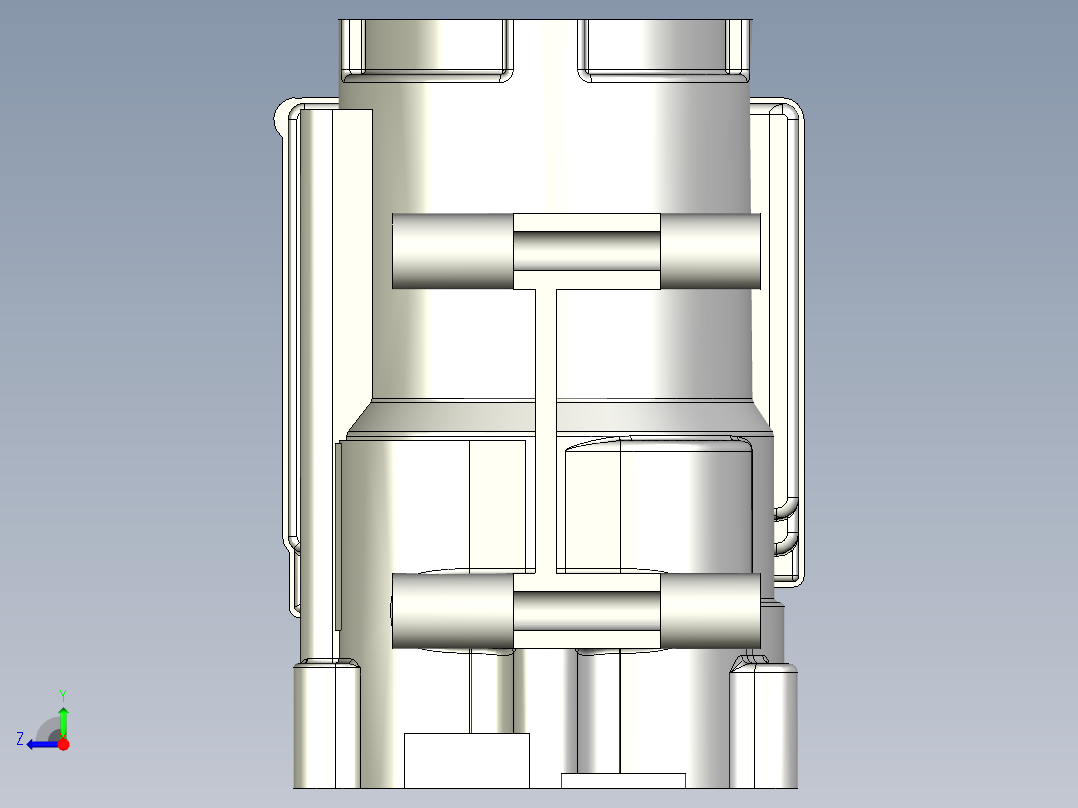 漩涡空压机装配右视图