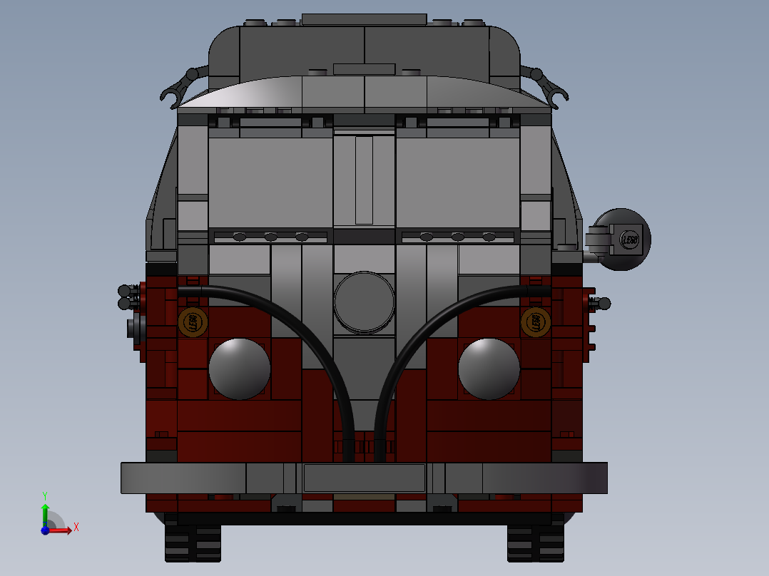 乐高积木： 大众T1露营车前视图