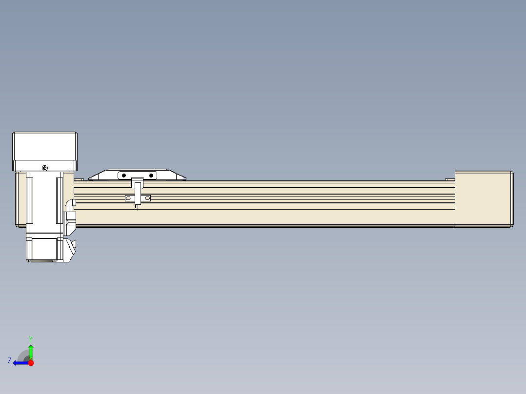 同步带全封闭直线模组TPA-HCB-65S-90-L250-MR-C-P10-N3右视图
