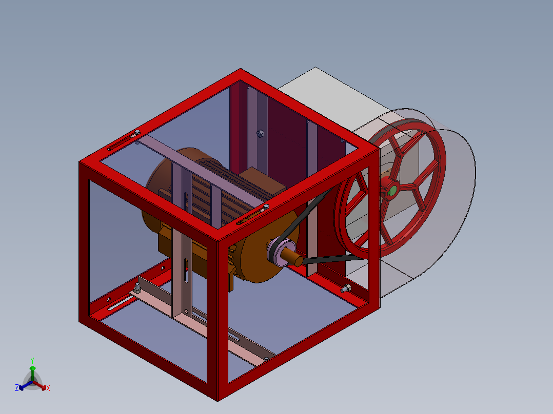 智能绞肉机sw17可编辑正等轴测图