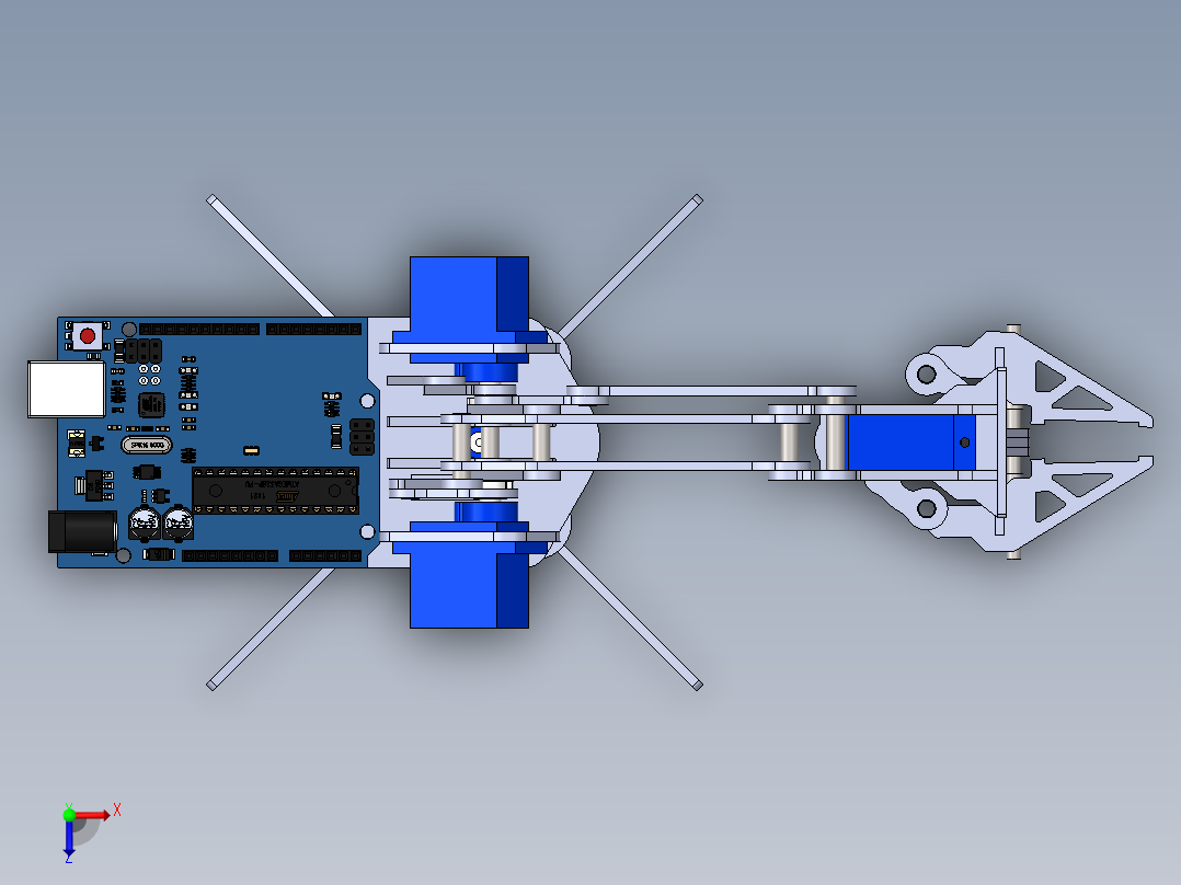 Robot Arm Arduino SW俯视图