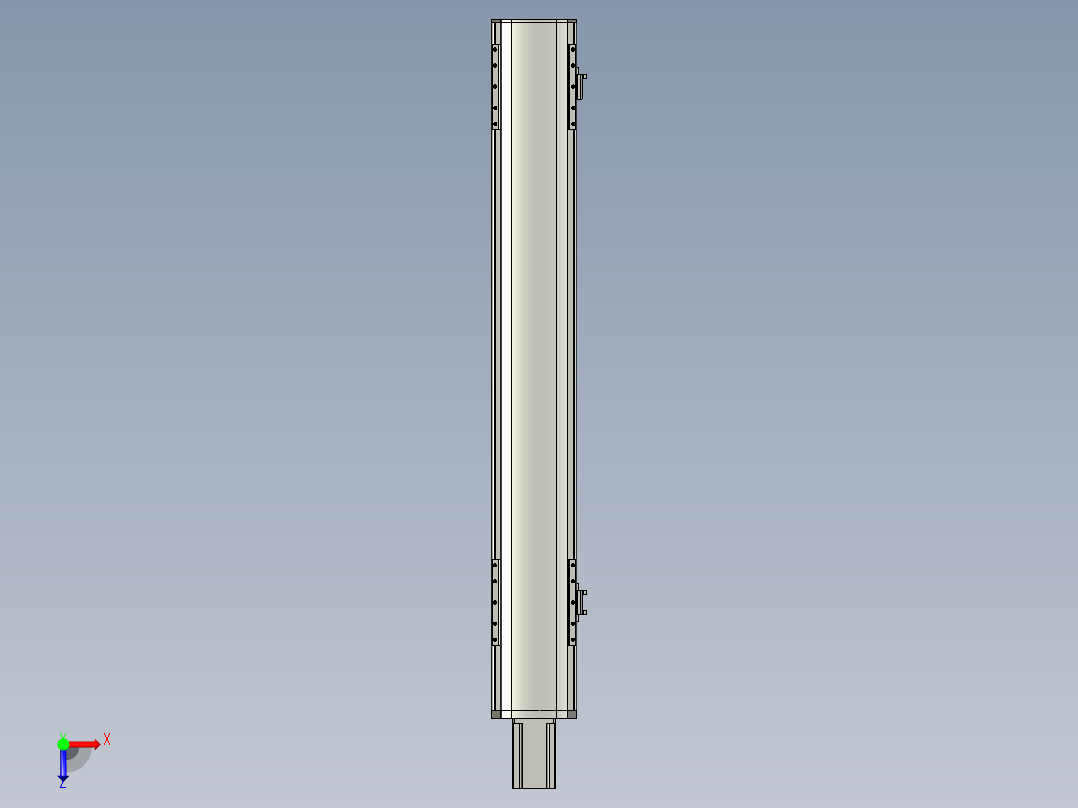 直线模组WG-LHA12-S700-M设计图纸俯视图