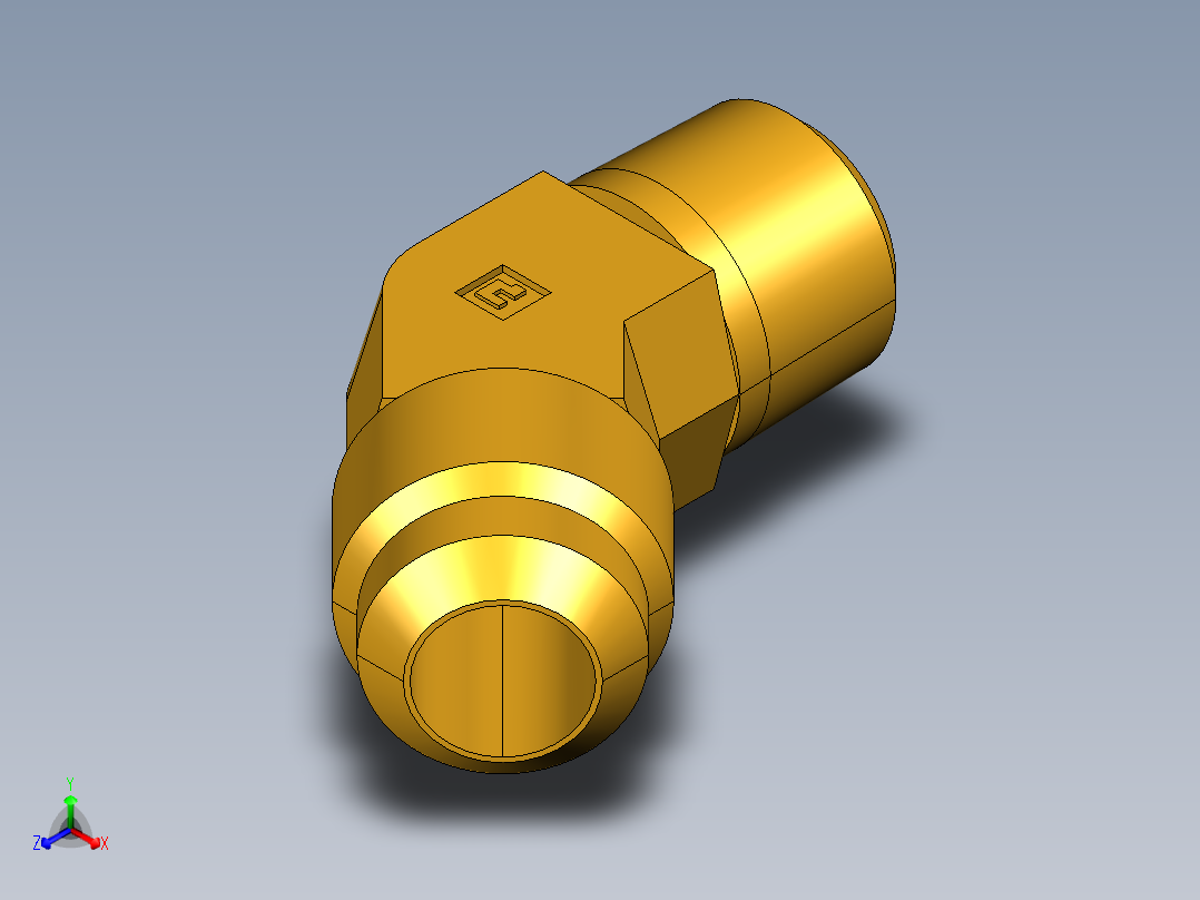 扩口式工业通用硬管接头45Deg Elbow 159F-8-6