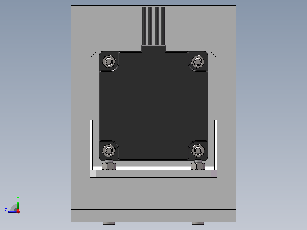 压紧机构模型右视图
