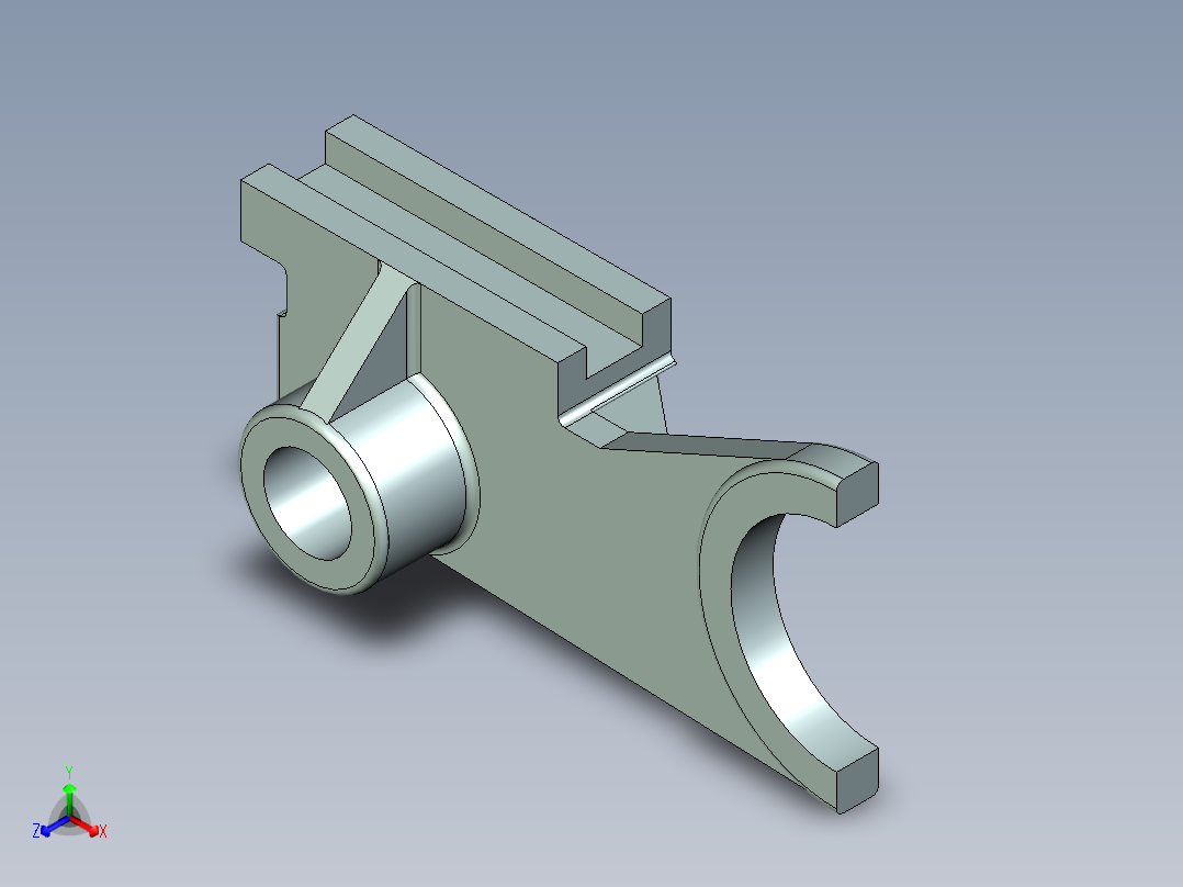 831002拨叉三维图. www.jxdiguo.com