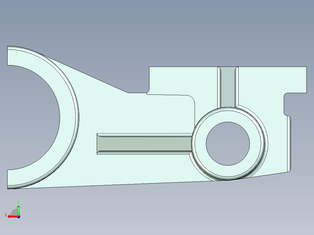 831002拨叉三维图. www.jxdiguo.com后视图