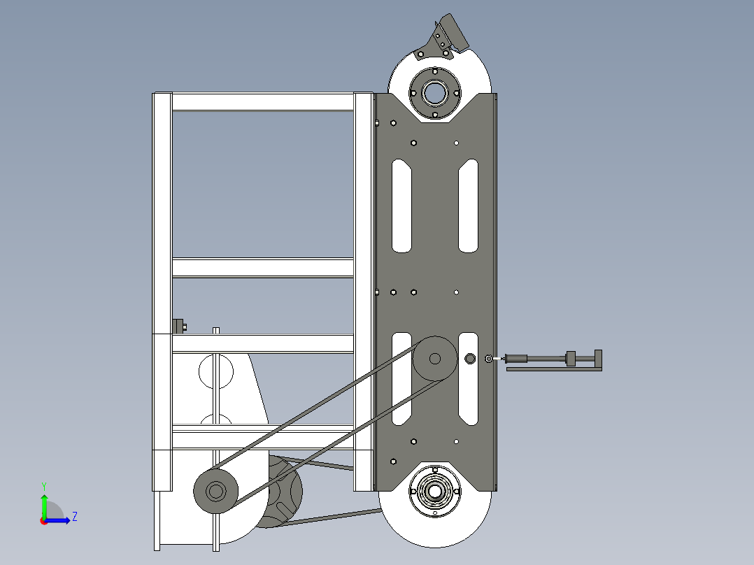新桃片糕切片机左视图