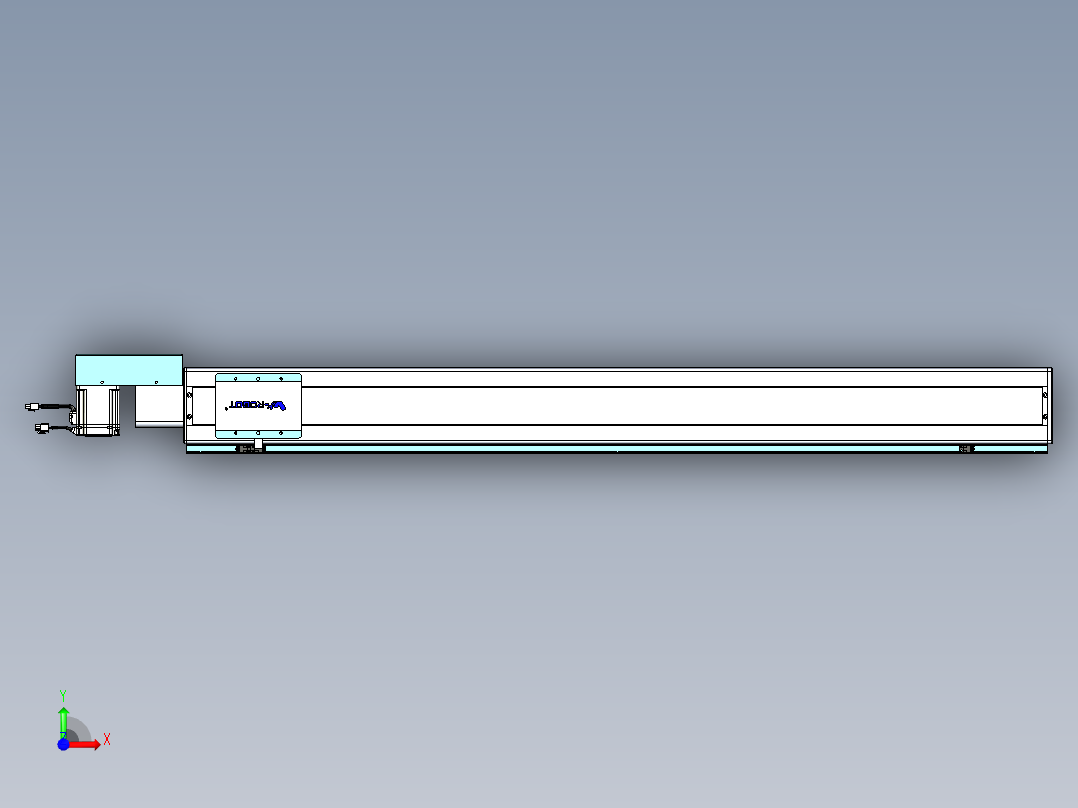 威洛博VBC同步带传动一无尘环境VBC14-L45-S1300-BR-ZP75-C3前视图