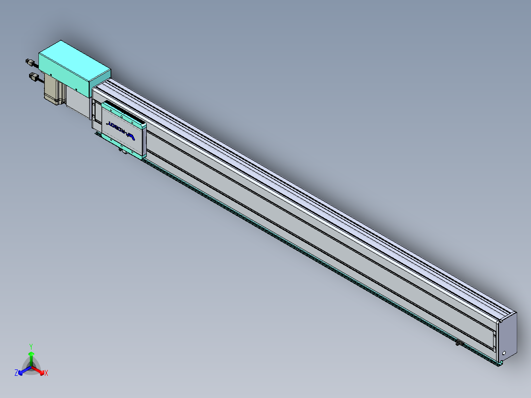 威洛博VBC同步带传动一无尘环境VBC14-L45-S1300-BR-ZP75-C3正等轴测图