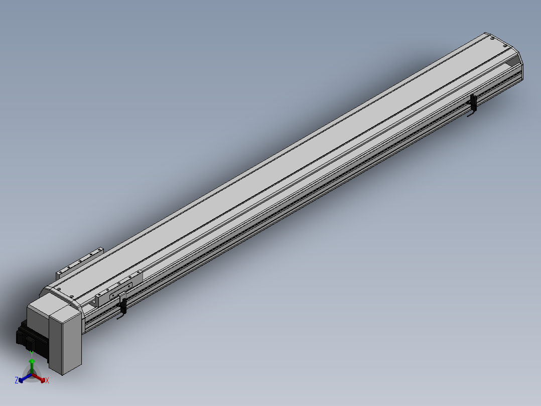 精密模组MT140-L110-1100-RD-M40-C4正等轴测图