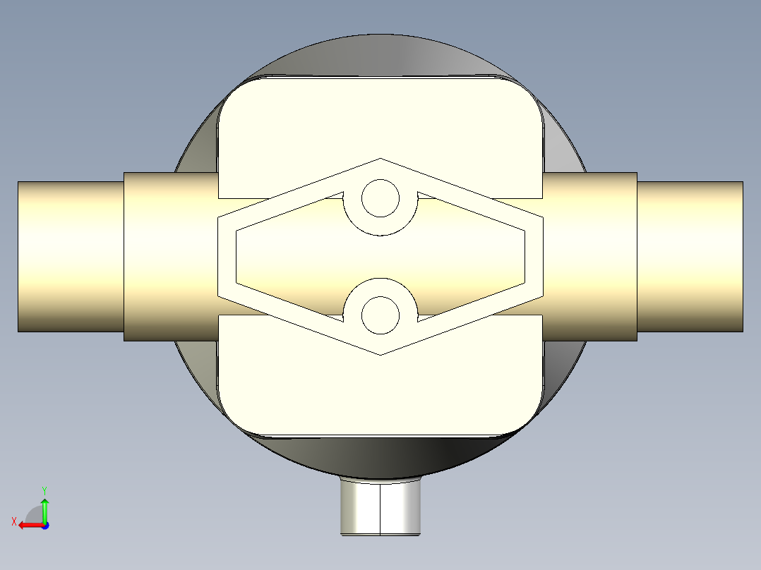 2DKPDMCP NO 气动隔膜阀常开与男性的两端，公制系列PP-H后视图