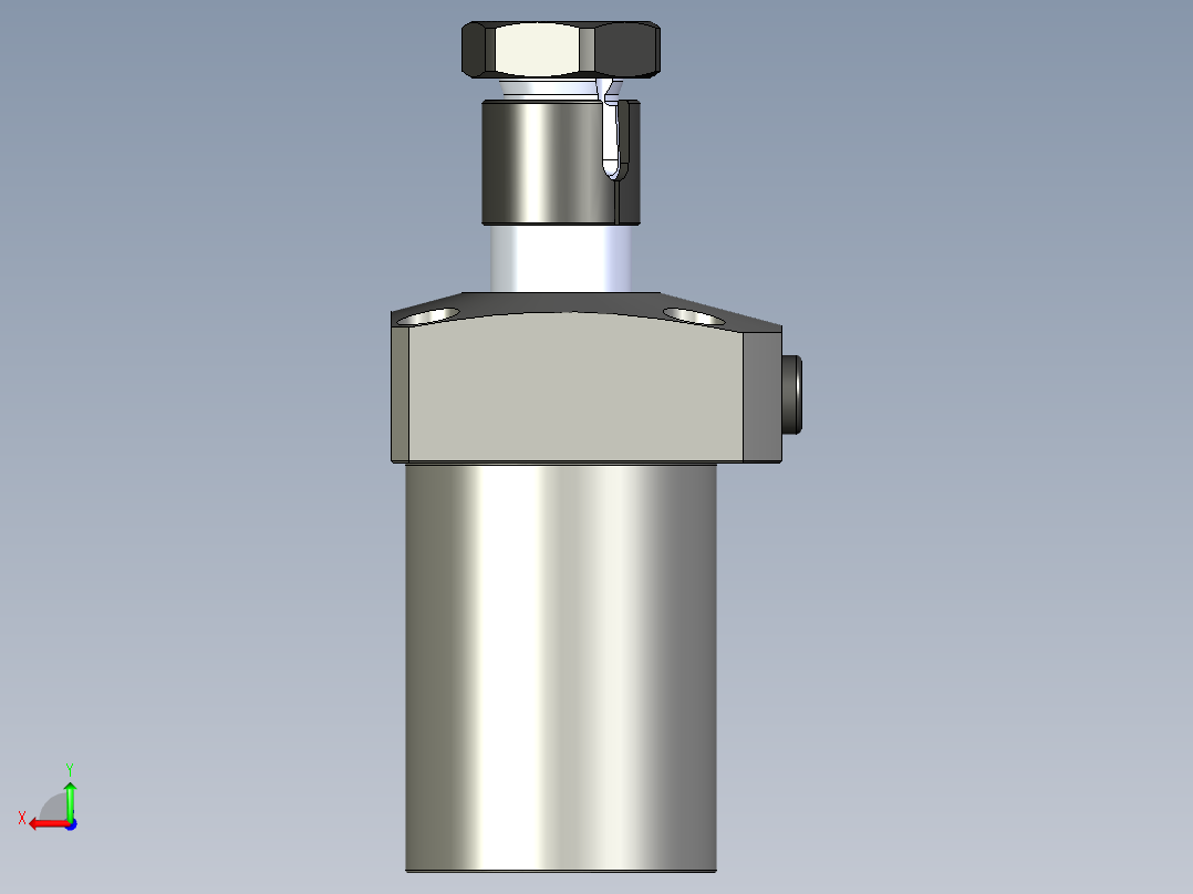KOSMEKLHS0550-CL-Y45多系列多零件图纸模型后视图
