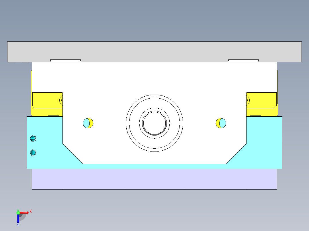 丝杆滑台俯视图
