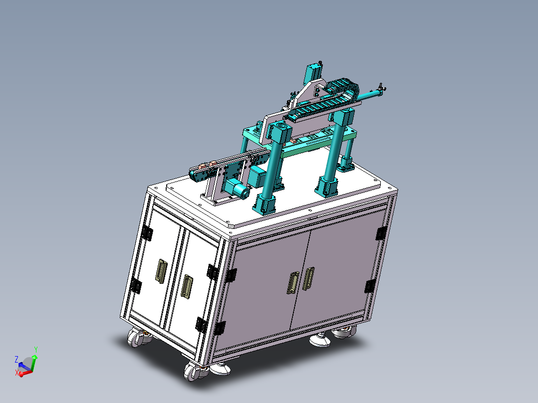 双工件同步旋转90度取放机构sw18