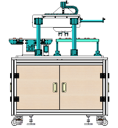 双工件同步旋转90度取放机构sw18