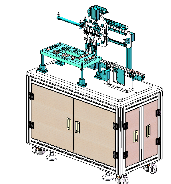 双工件同步旋转90度取放机构sw18