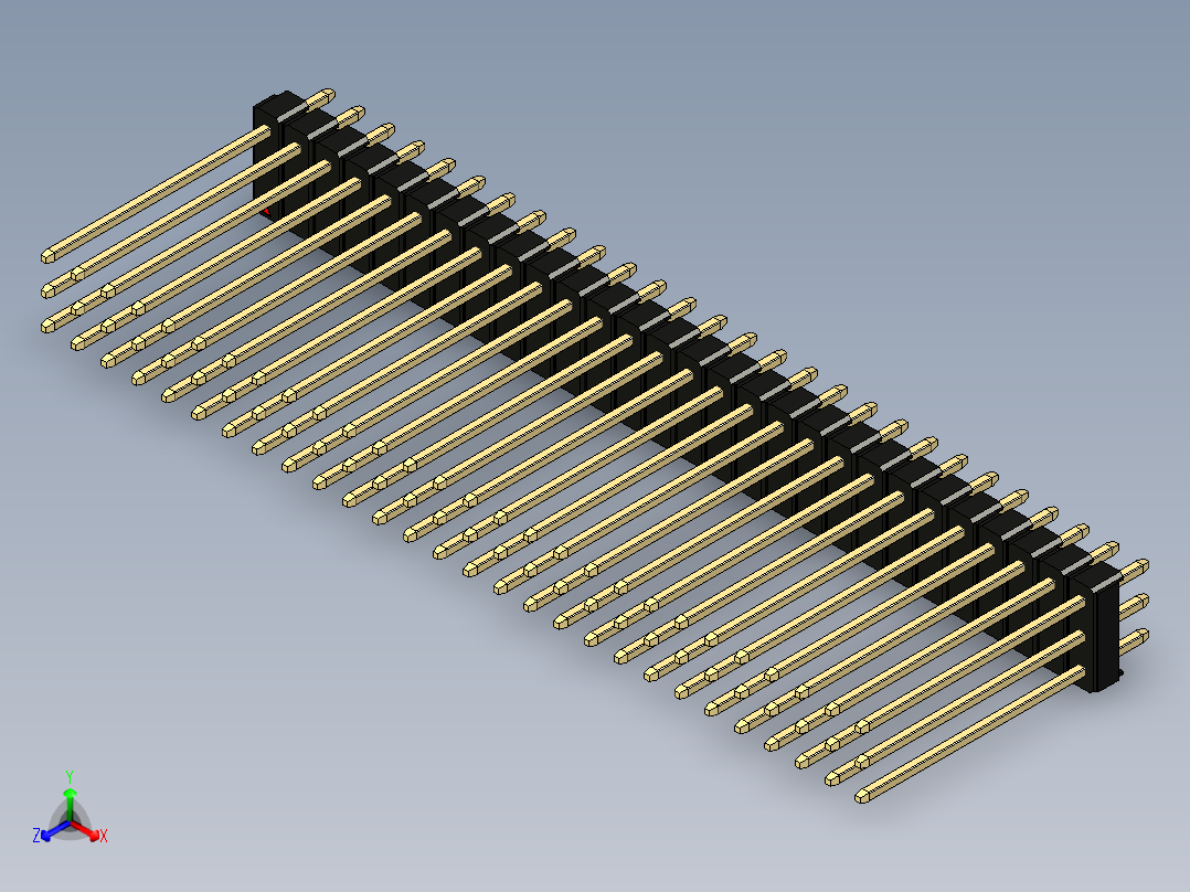 彩色公头100mil（2.54mm）系列-DS1021_black_3x28p_100mil_Type19_rev1.0
