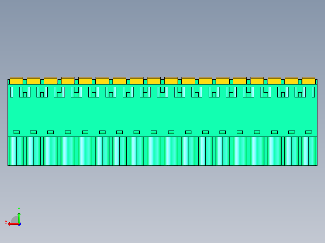 DEGSON 2EDG 系列 5.0mm 可插拔接线端子组-2EDGKD-5.0-18P-14-00AH后视图