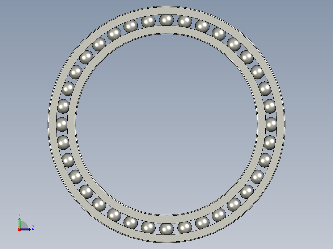 深沟球轴承61811左视图