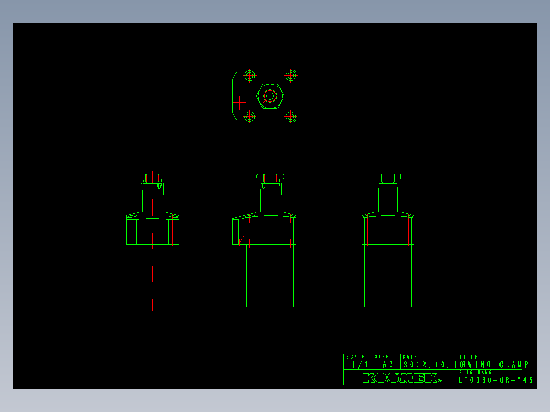 KOSMEKLT0360-GR-Y45多系列多零件图纸模型多系列多零件图纸模型