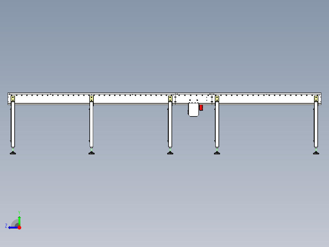 滚筒输送机 (31)右视图