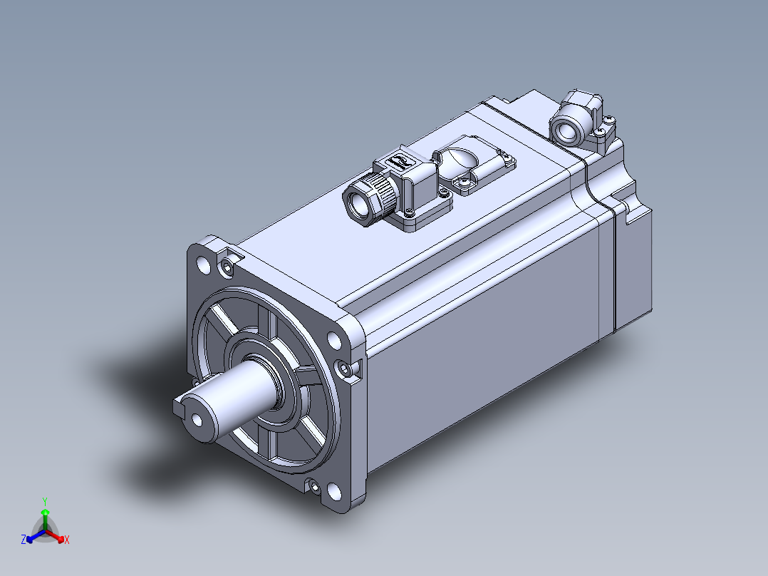 汇川电机（750w刹车）MS1H4-75B30CB-A334Z 外形图