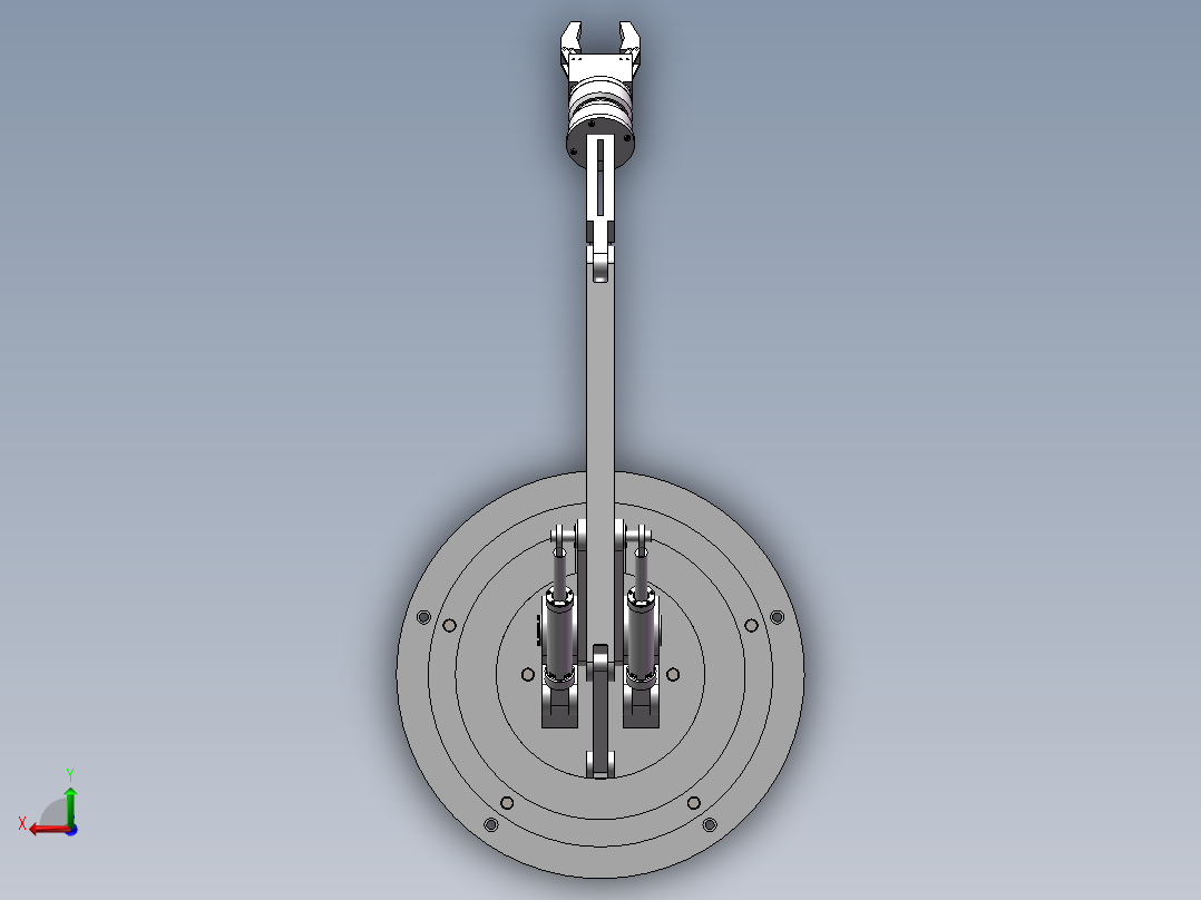 物料包装线模型码垛推动机构的设计【说明书+二维图+SW三维图】后视图