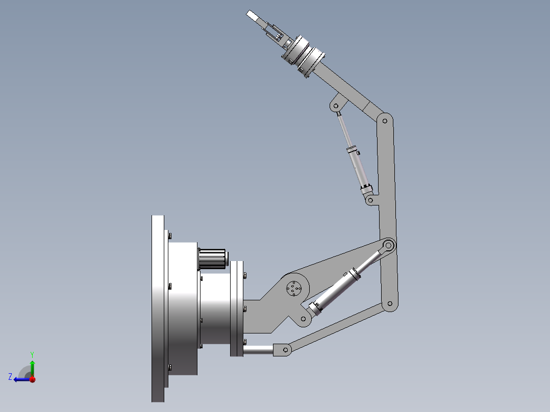 物料包装线模型码垛推动机构的设计【说明书+二维图+SW三维图】右视图