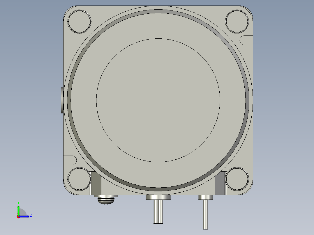 M8MX25H4Y+MX8G3H微型齿轮调速马达左视图