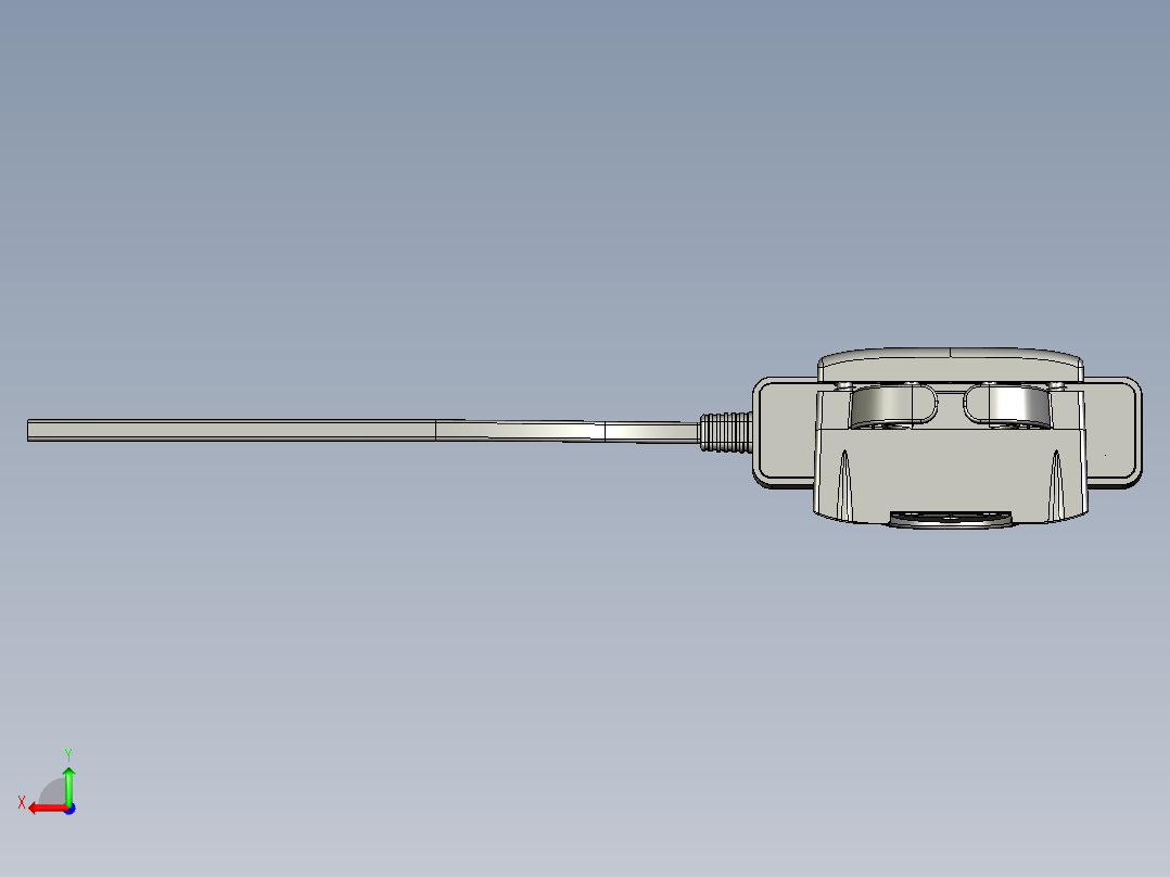 插座带固定架 STP后视图