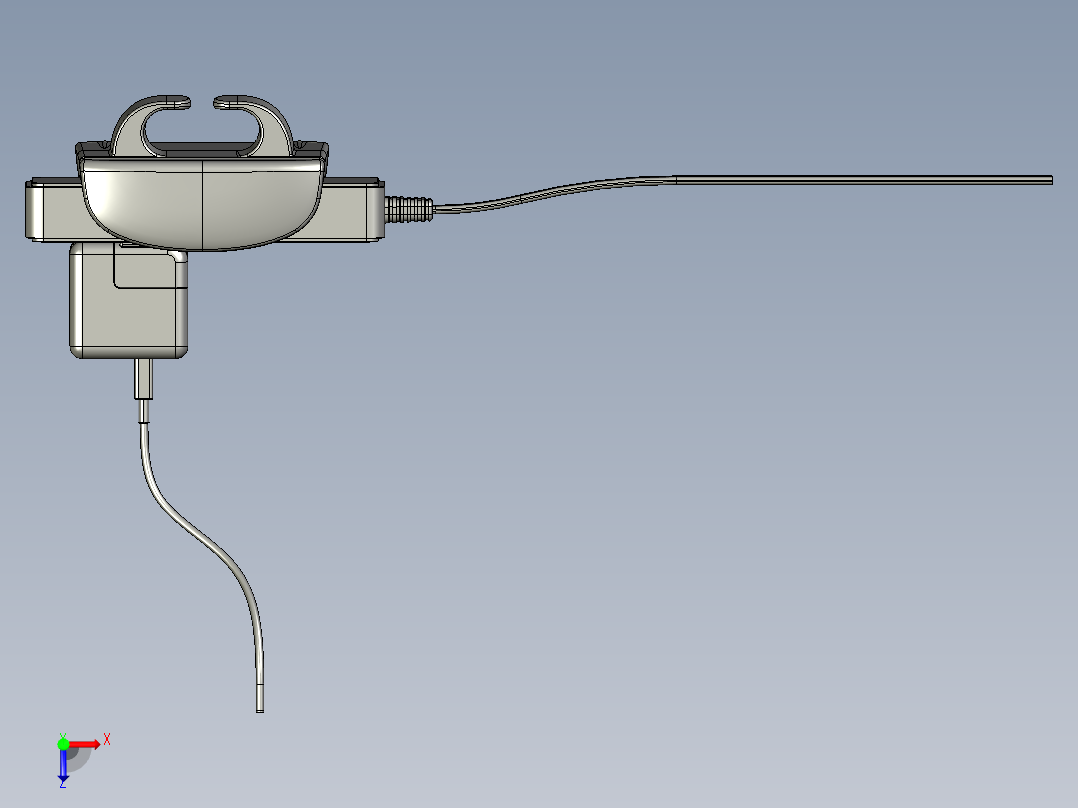 插座带固定架 STP俯视图