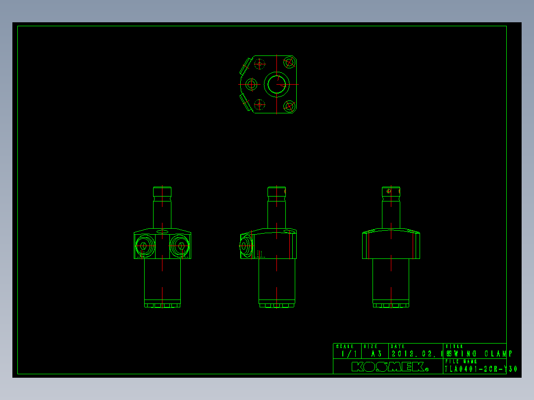 KOSMEKTLA0401-2CR-Y30多系列多零件图纸模型
