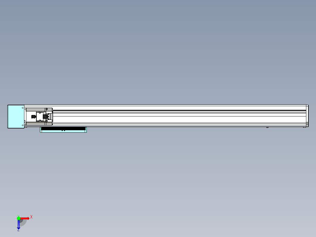 威洛博VC丝杆传动-无尘环境VC14-Lxx-C-S700-BR-ZP40-C3俯视图
