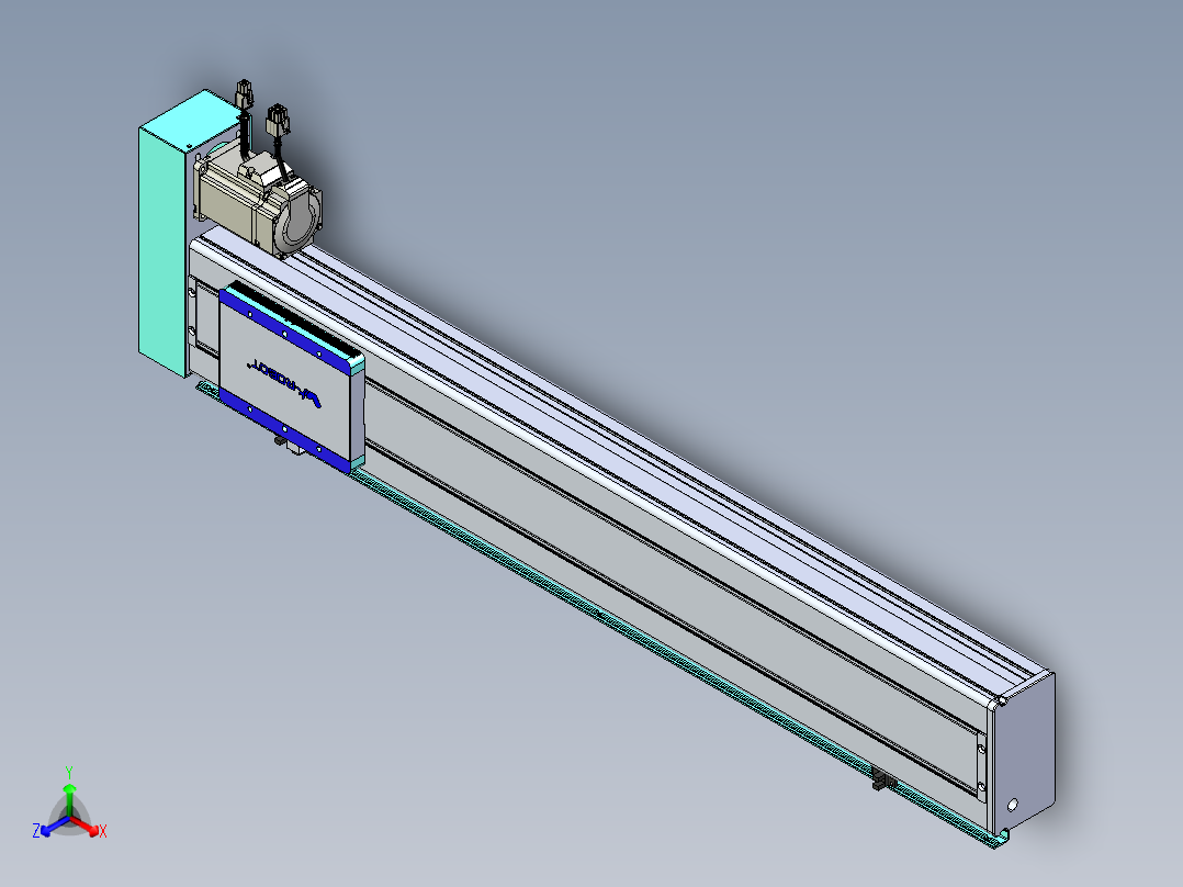 威洛博VC丝杆传动-无尘环境VC14-Lxx-C-S700-BR-ZP40-C3正等轴测图