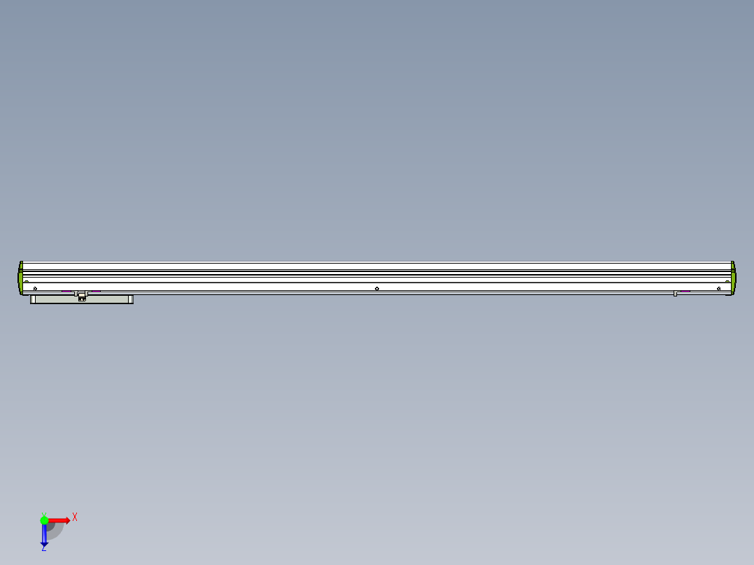 威洛博LC系列3d模型模组LC14S2Y-S1200俯视图