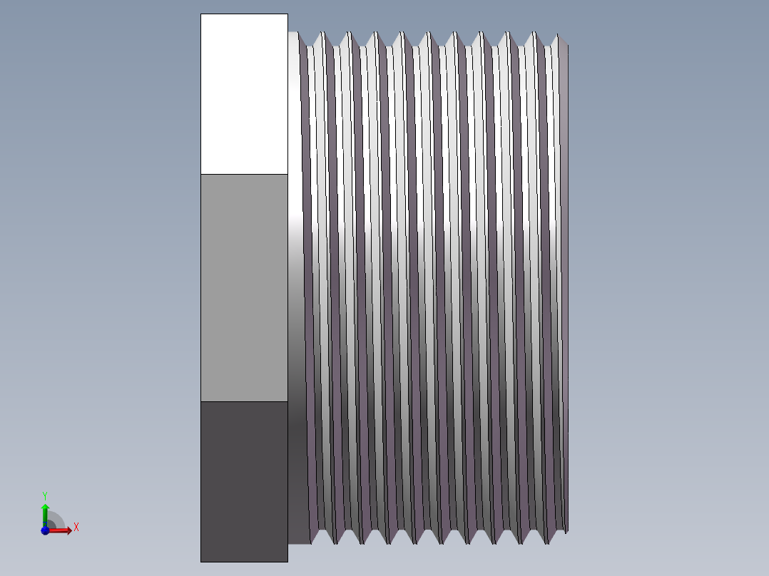 转接头-内外丝异径 DN32-DN25前视图