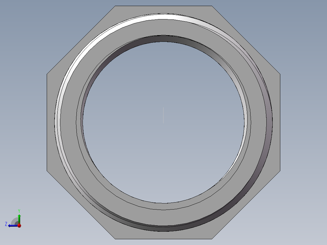 转接头-内外丝异径 DN32-DN25右视图
