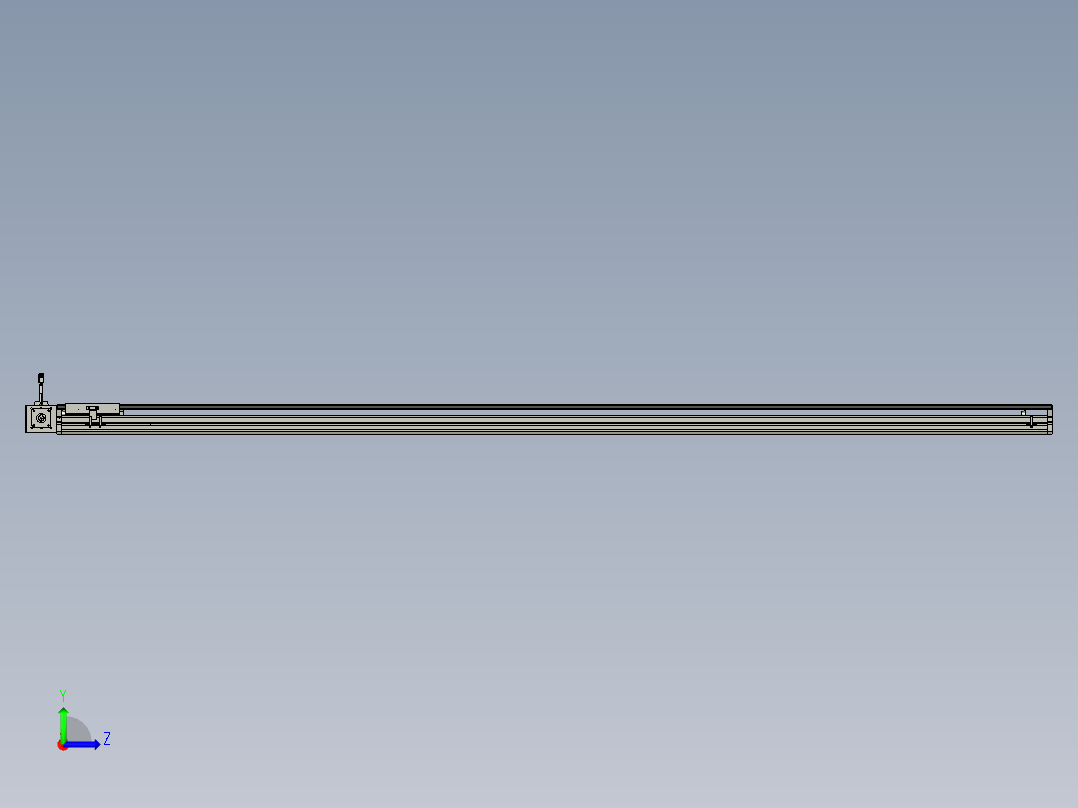 东锦同步带传动-直线滑台模组DH135B-L125-S2300-BL-P400W-C3左视图