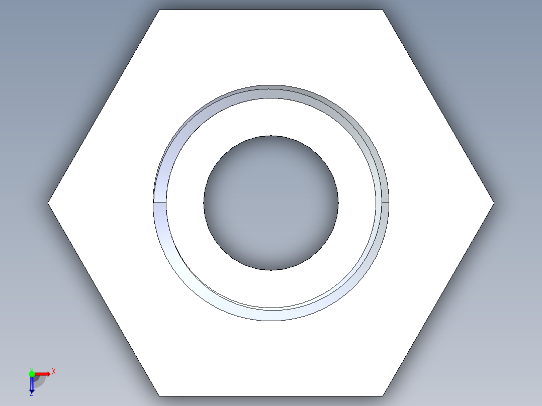 聚氯乙烯配件18-Sch80_ReducerBushing_MPTxFPT_839-052_0.375in x 0.25in俯视图