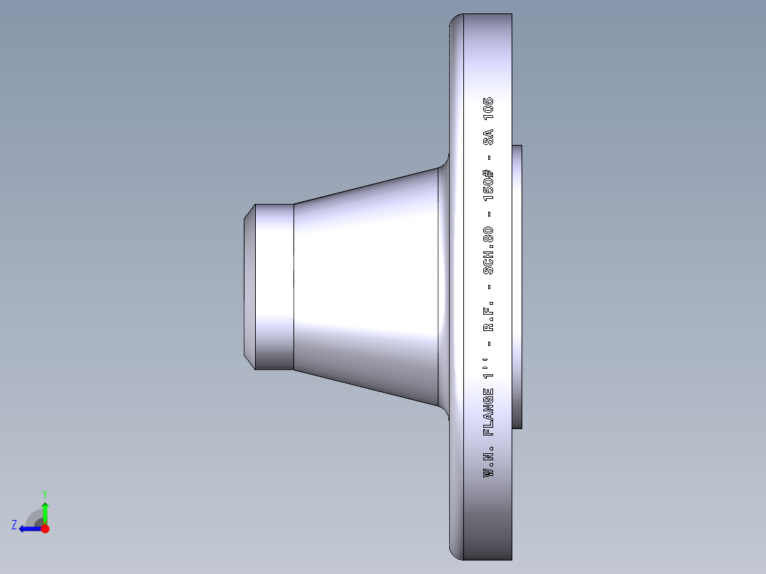 管件接头、螺纹接头、三通(46)右视图